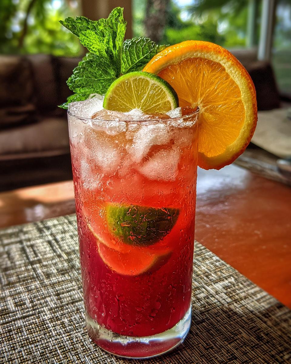 Summer Party Iced Hibiscus Punch (Mocktail) - detail 2
