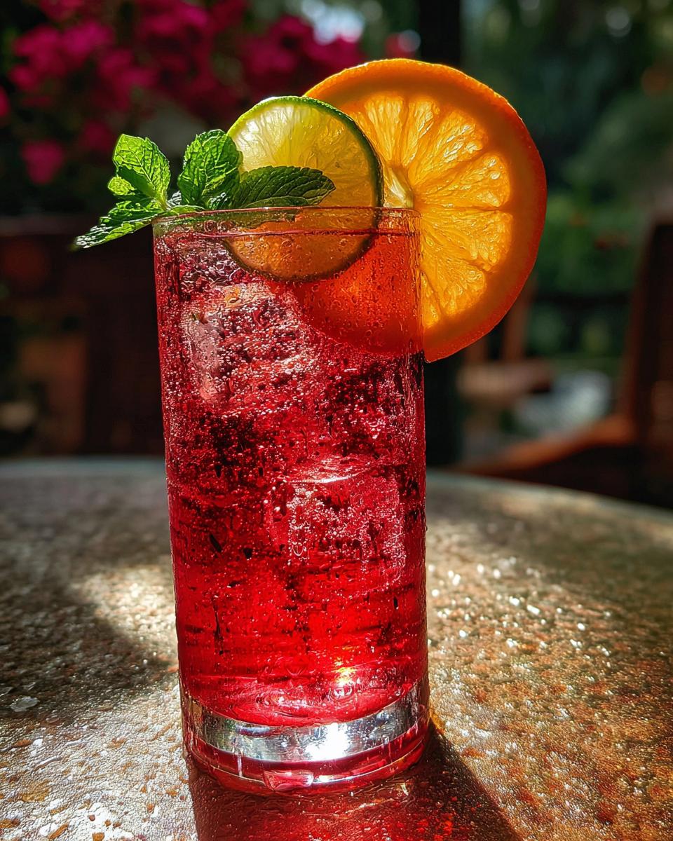 Summer Party Iced Hibiscus Punch (Mocktail) - detail 3