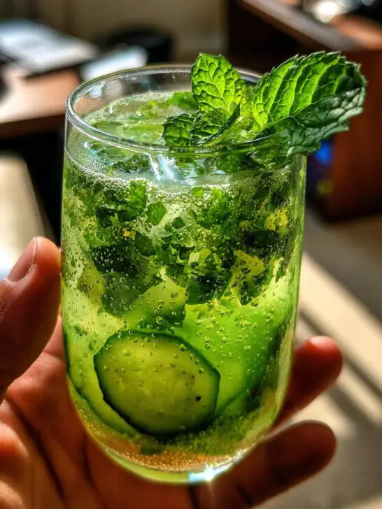 Summer Party Kiwi Cucumber Refresher (Mocktail)