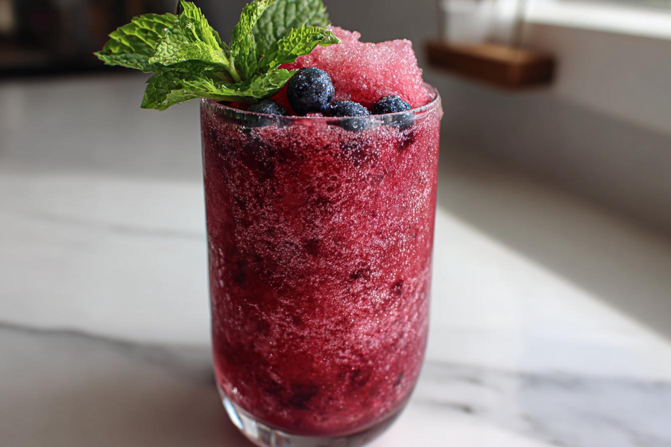 Summer Party Lemonade Slush with Berries - detail 2
