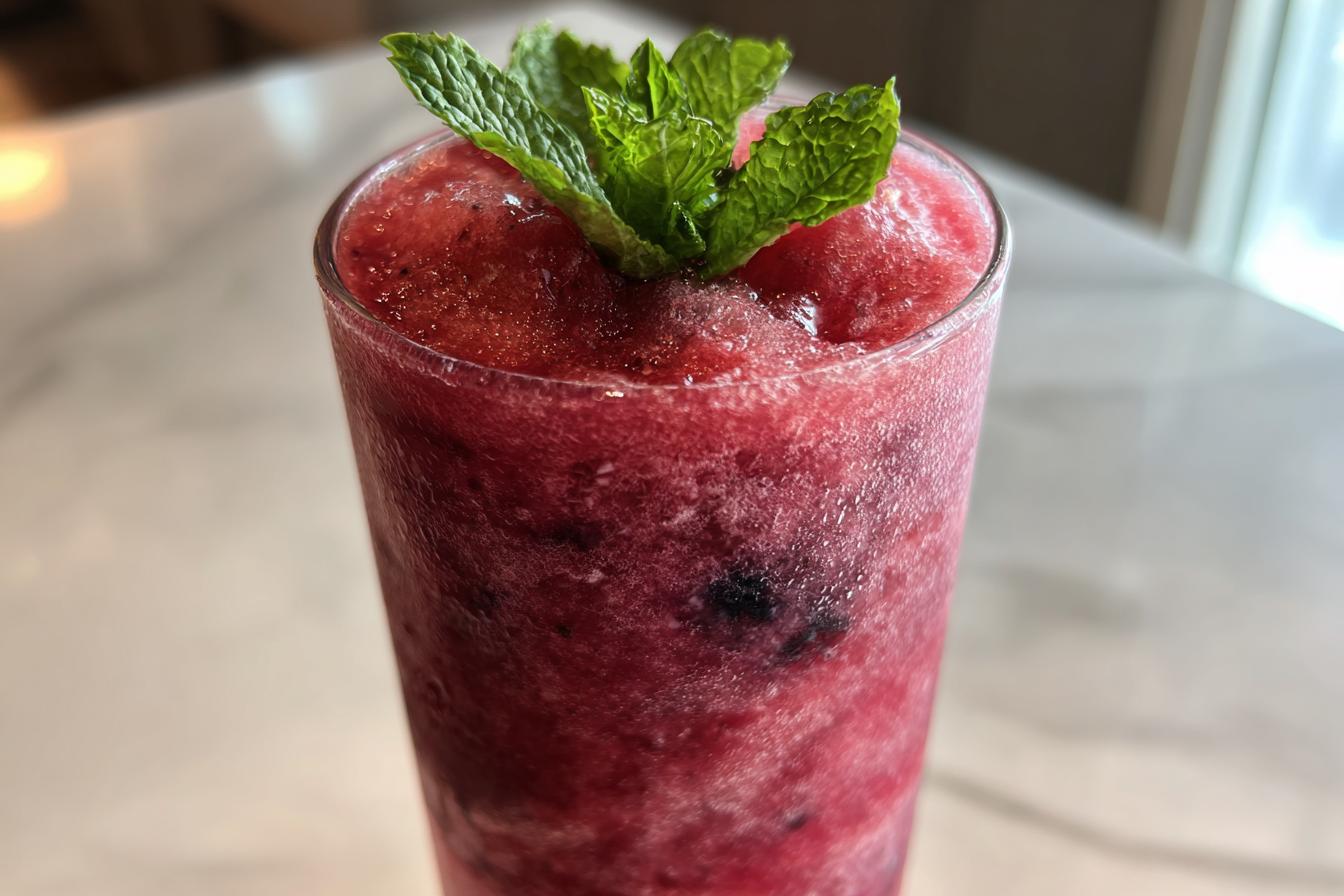 Summer Party Lemonade Slush with Berries - detail 3