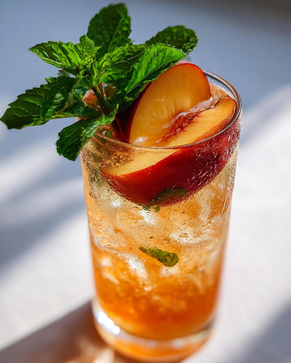 Summer Party Peach Bourbon Smash - detail 1