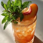 Summer Party Peach Bourbon Smash