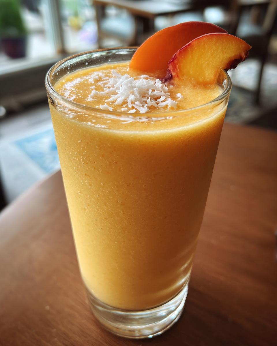 Summer Party Peach Coconut Smoothie - detail 1