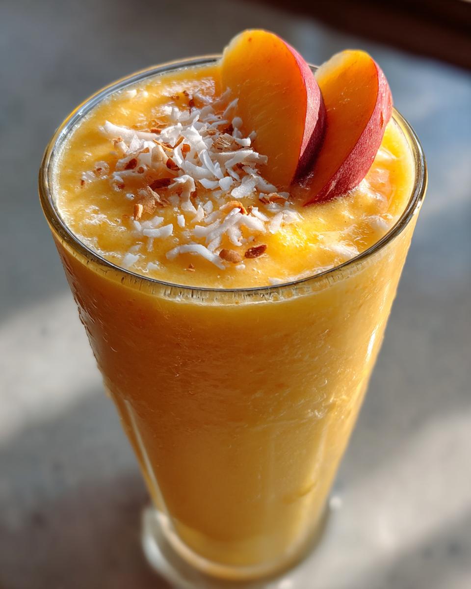 Summer Party Peach Coconut Smoothie - detail 2