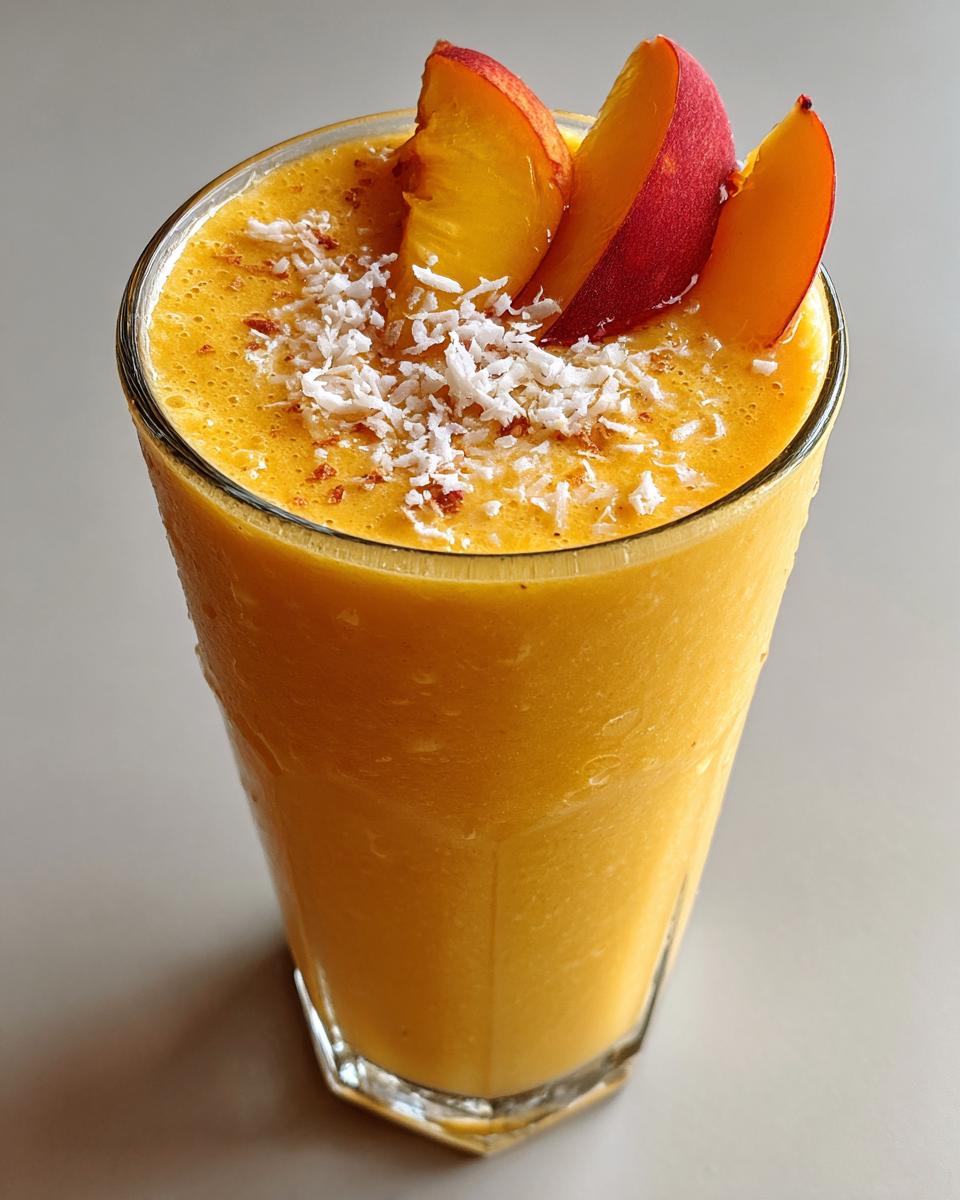 Summer Party Peach Coconut Smoothie - detail 3