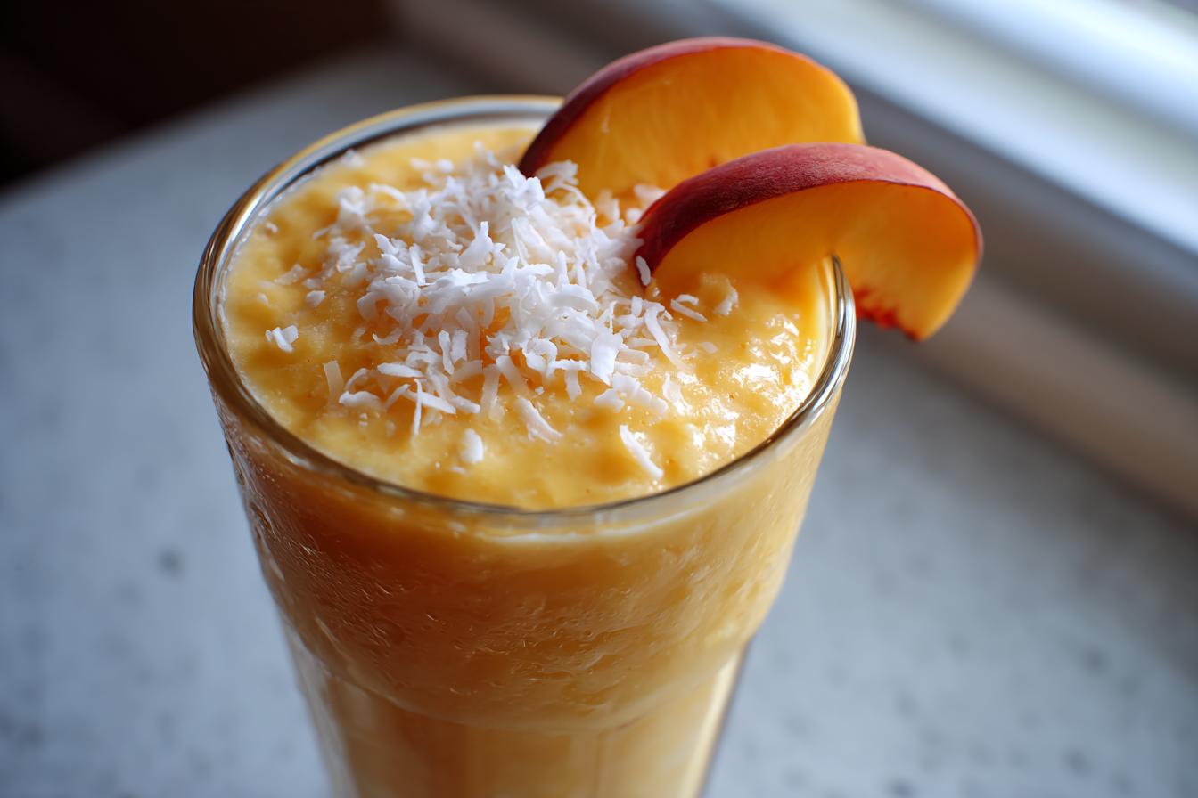 Summer Party Peach Coconut Smoothie - detail 4