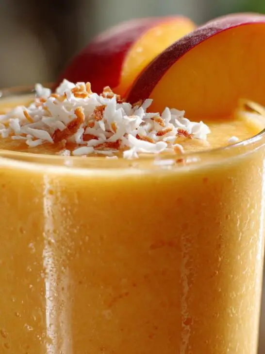 Summer Party Peach Coconut Smoothie