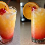 Summer Party Tropical Sunrise Mocktail