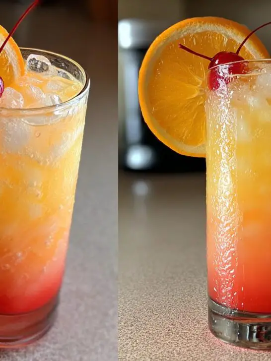 Summer Party Tropical Sunrise Mocktail