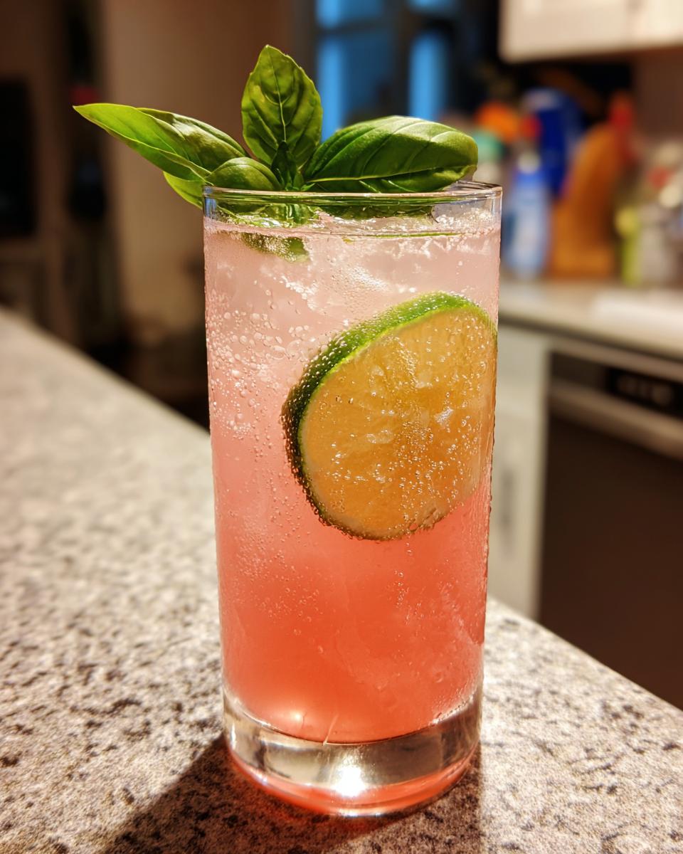 Summer Party Watermelon Basil Gin Fizz - detail 3