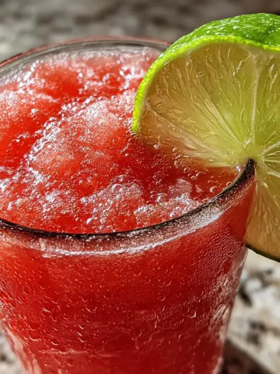 Summer Party Watermelon Lime Slush (Mocktail)