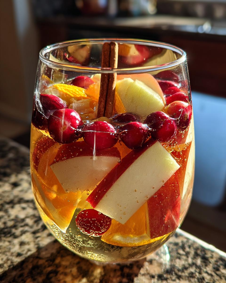 Thanksgiving Apple Cider Sangria - detail 1