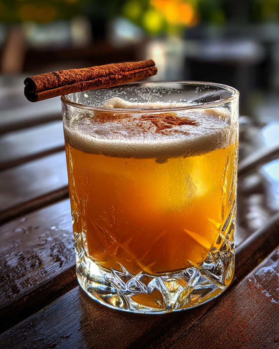 Thanksgiving Cinnamon Maple Whiskey Sour - detail 2