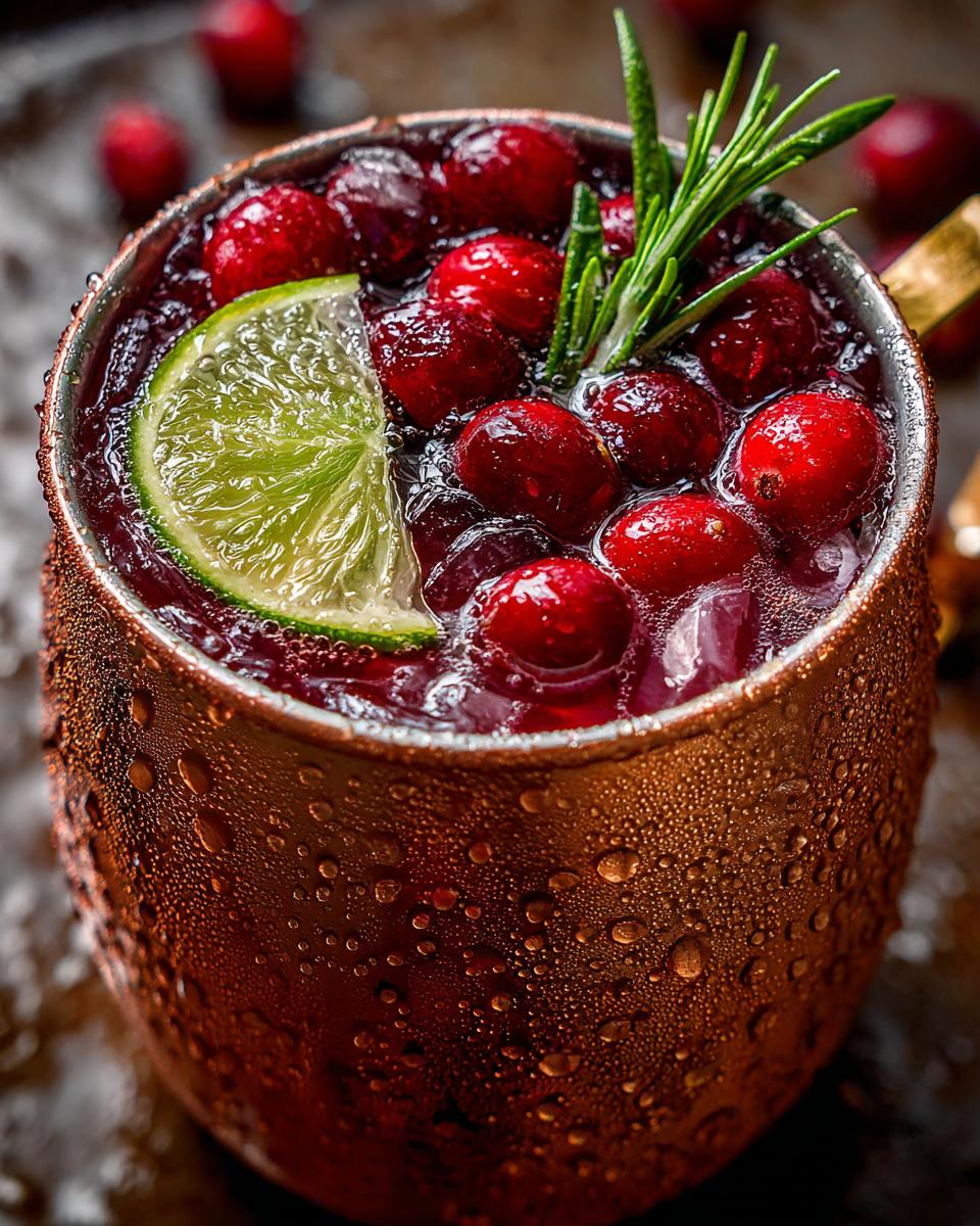 Thanksgiving Cranberry Moscow Mule - detail 2