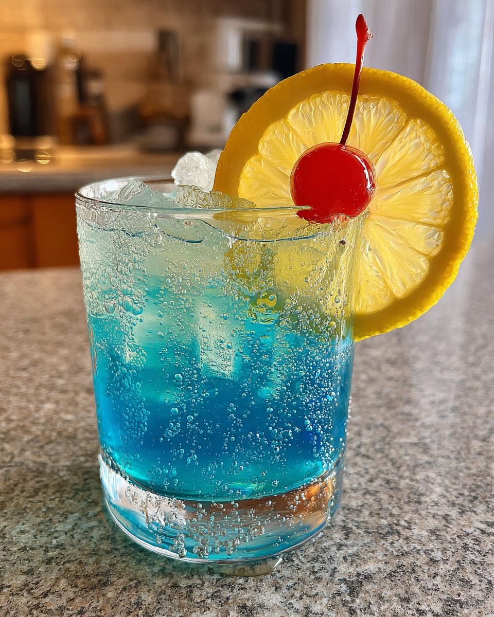 blue lagoon mixed drink recipe - detail 2