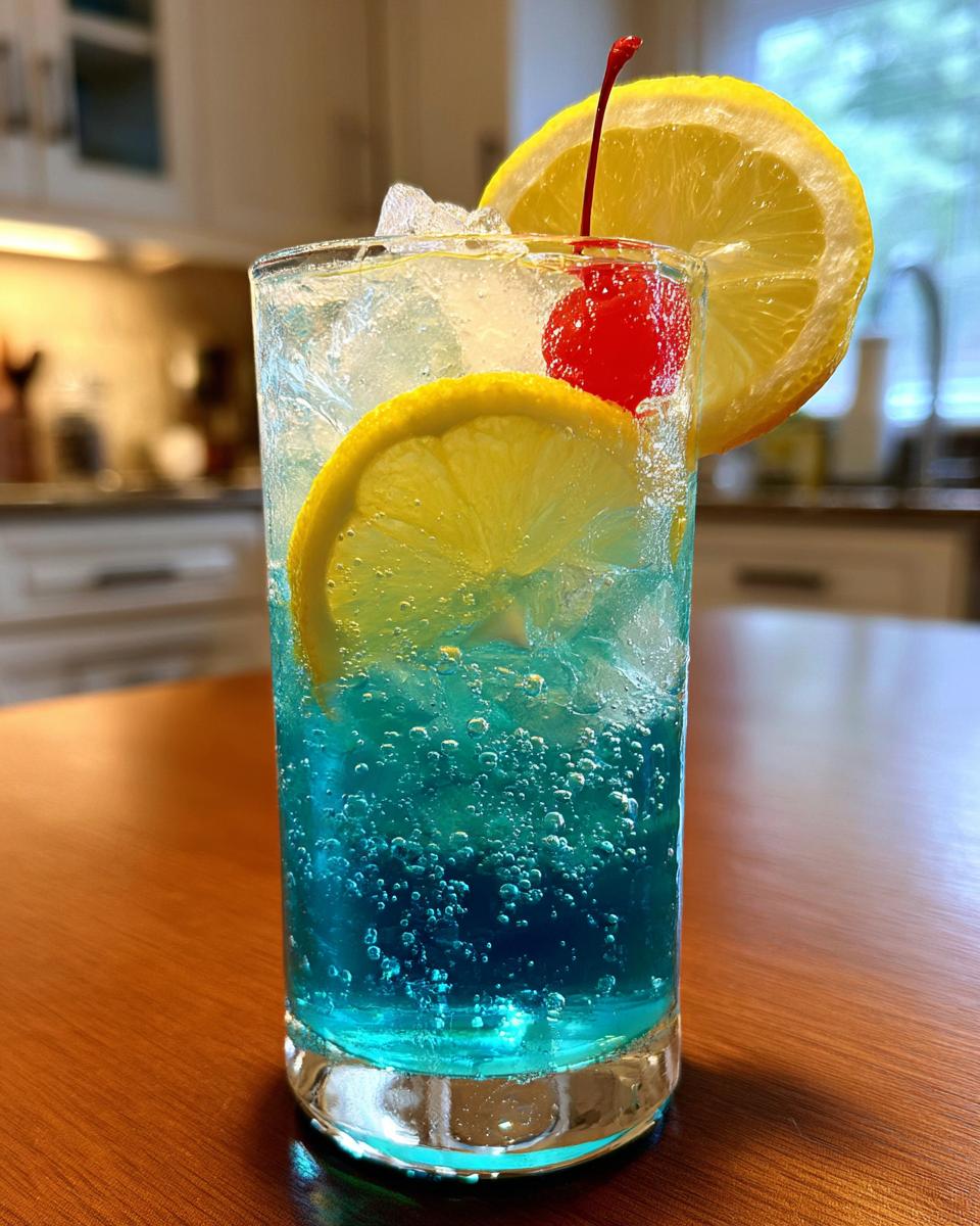 blue lagoon mixed drink recipe - detail 3