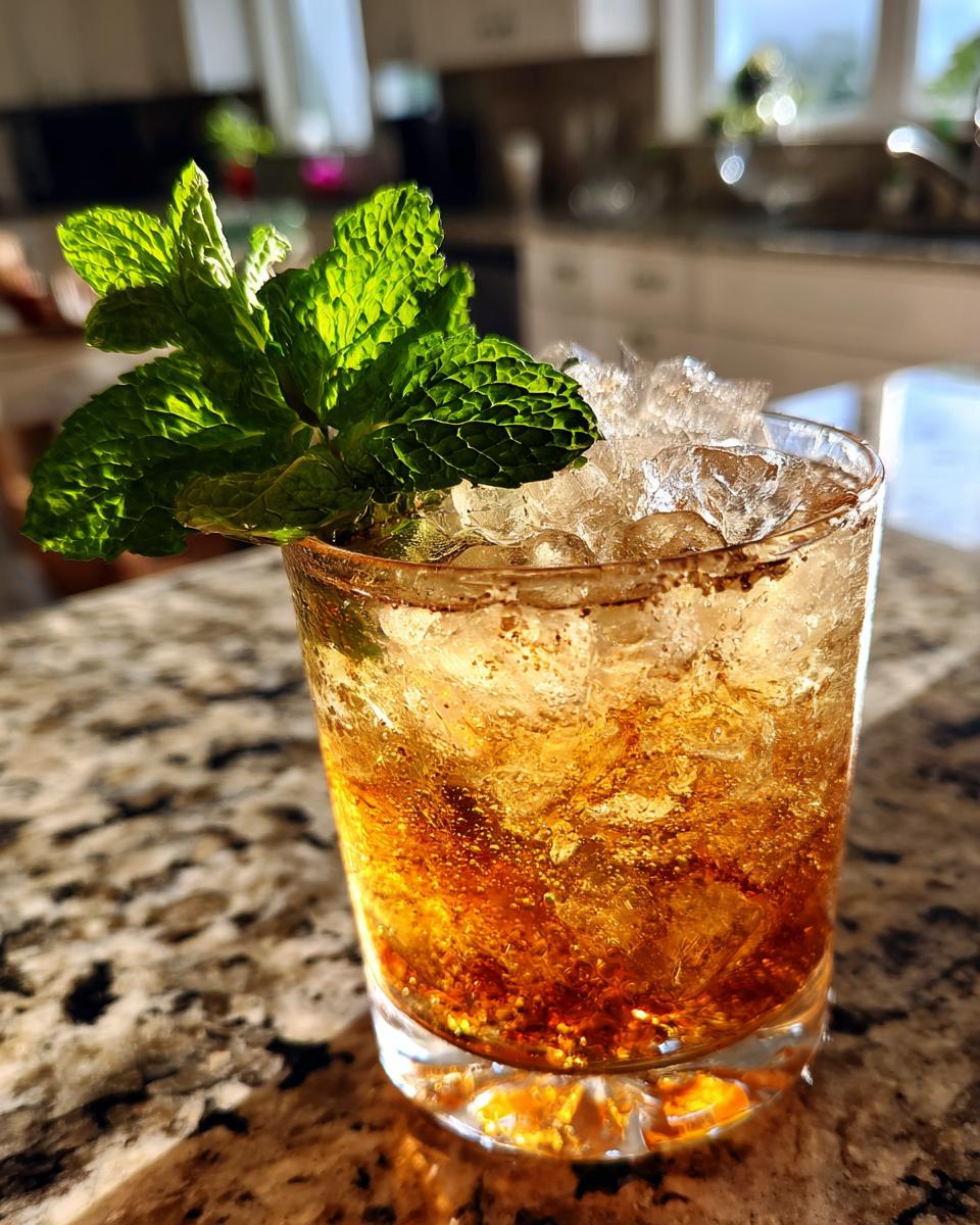 mint julep drink recipe - detail 1