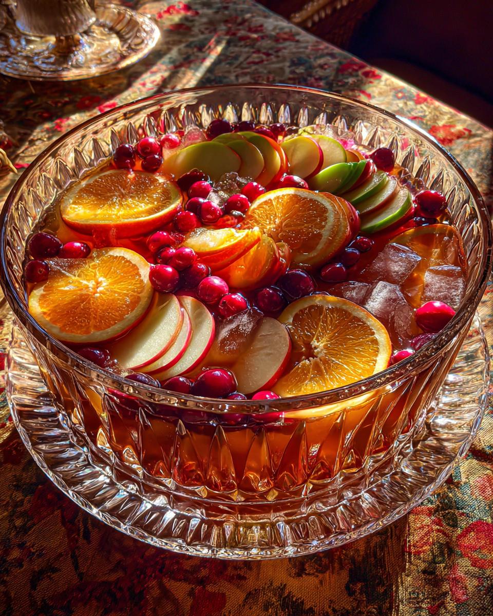 Thanksgiving Autumn Punch Bowl - detail 2
