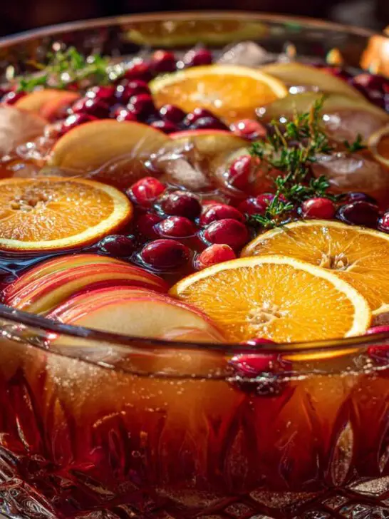 Thanksgiving Autumn Punch Bowl