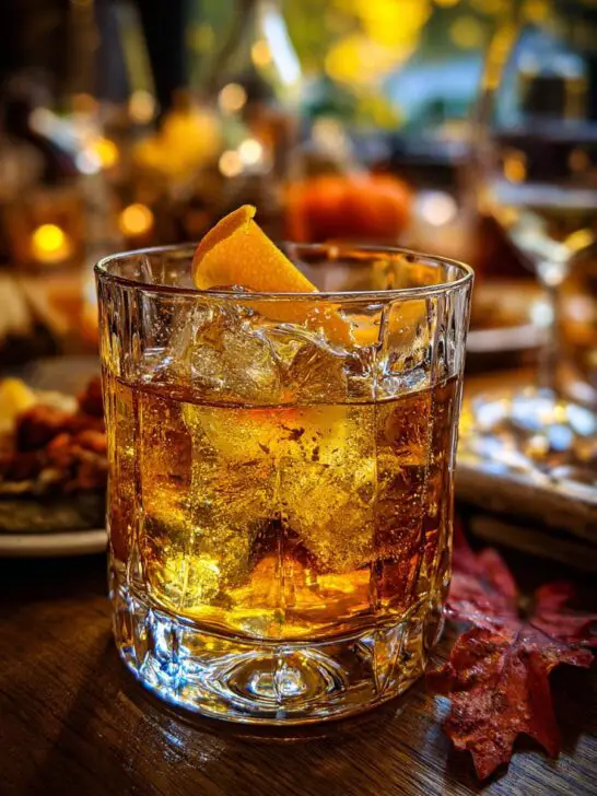 Thanksgiving Bourbon Maple Cooler