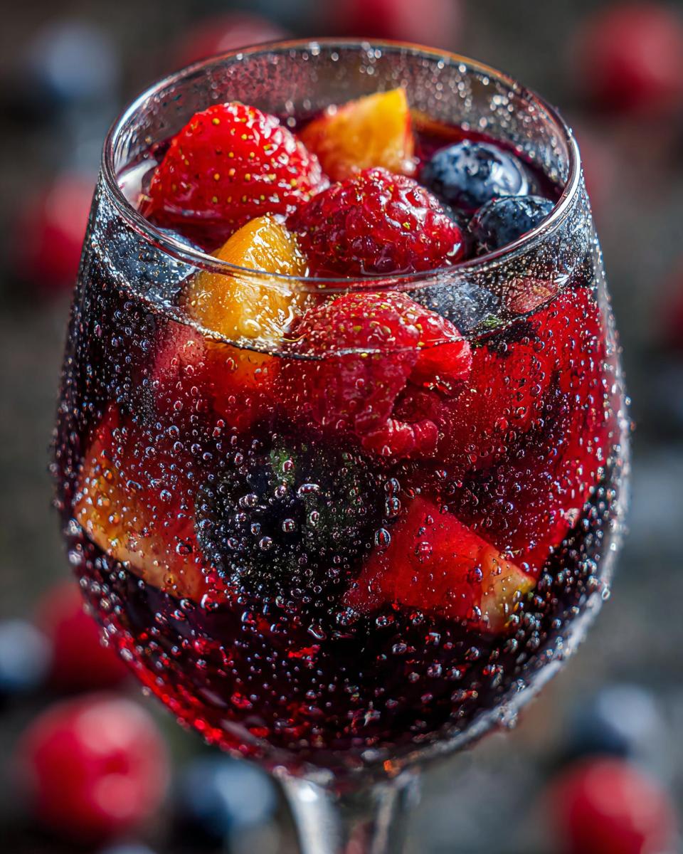 Thanksgiving Bubbly Berry Sangria - detail 1