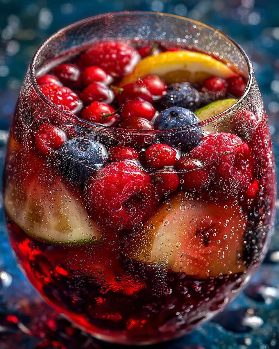 Thanksgiving Bubbly Berry Sangria - detail 2