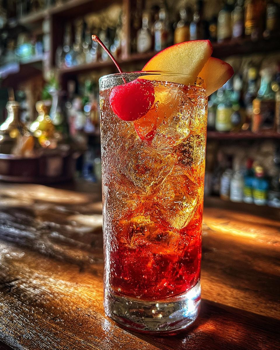 Thanksgiving Cherry Apple Brandy Fizz - detail 1
