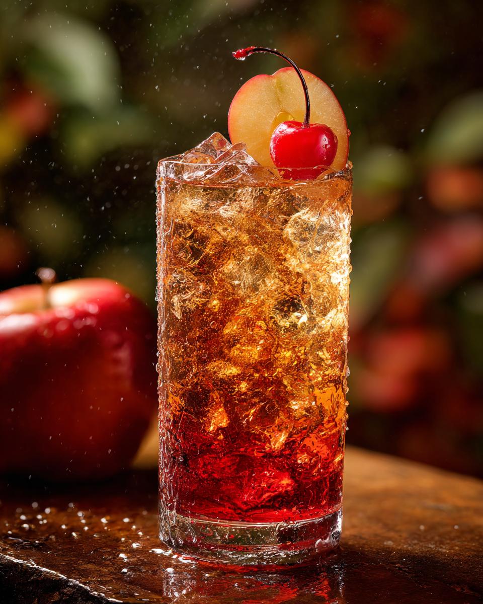 Thanksgiving Cherry Apple Brandy Fizz - detail 2