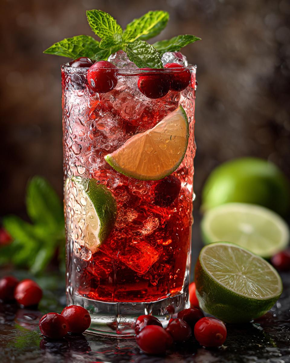 Thanksgiving Cranberry Fizz - detail 3