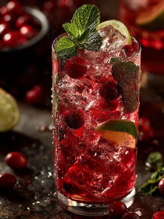 Thanksgiving Cranberry Fizz