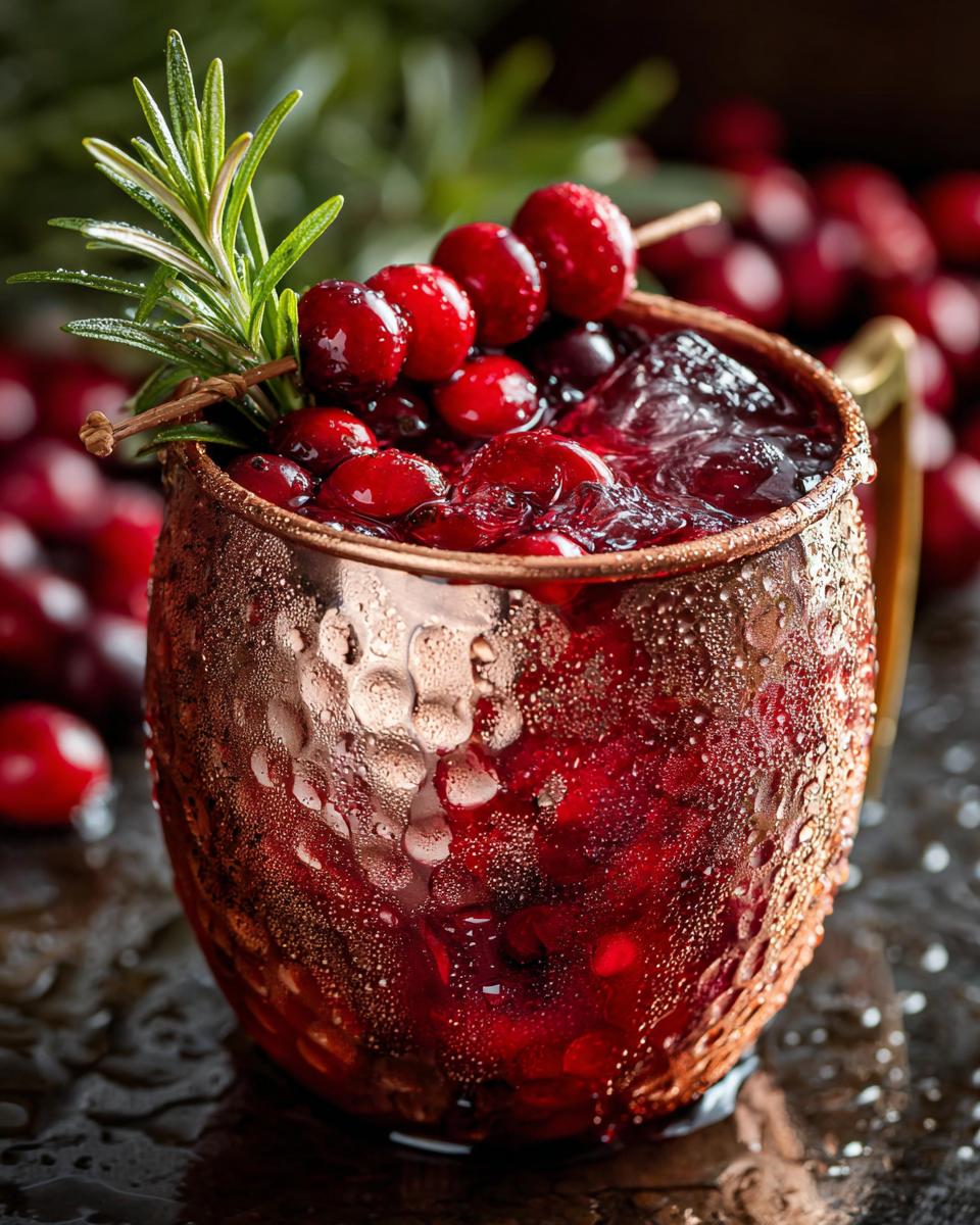 Thanksgiving Cranberry Mule - detail 1