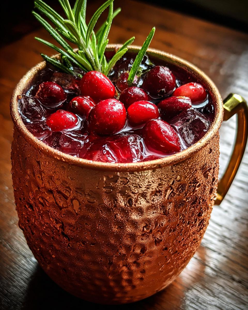 Thanksgiving Cranberry Mule - detail 2