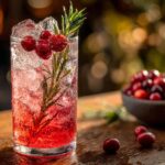 Thanksgiving Cranberry Rosemary Cooler