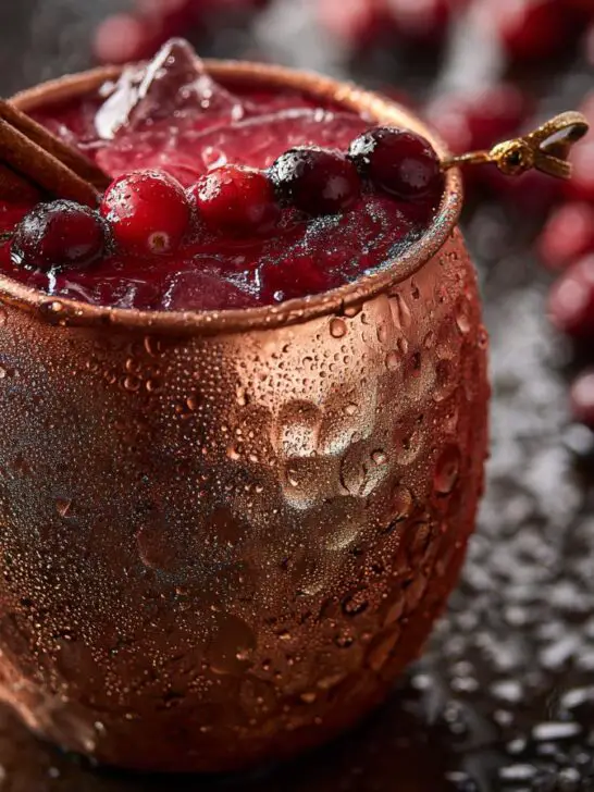 Thanksgiving Cranberry Spice Mule