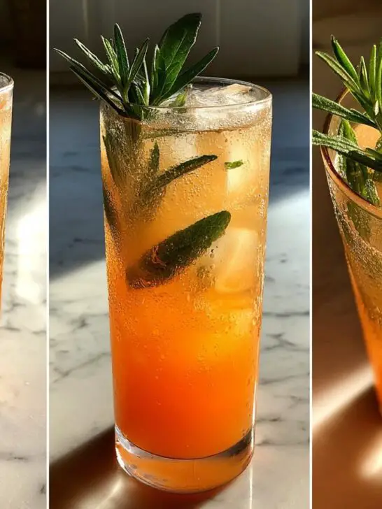 Thanksgiving Herbal Orange Sparkler