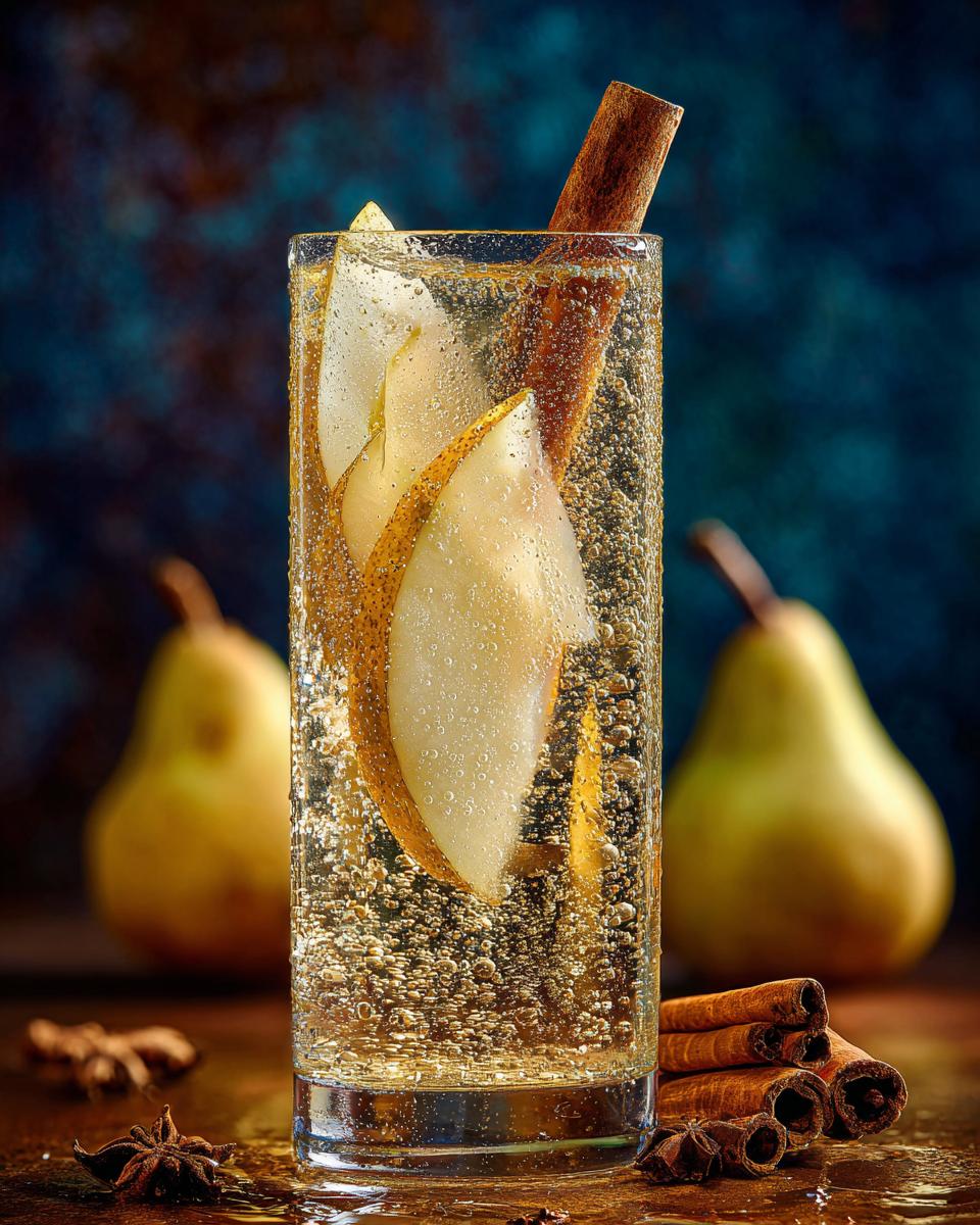 Thanksgiving Pear & Honey Spritz - detail 2