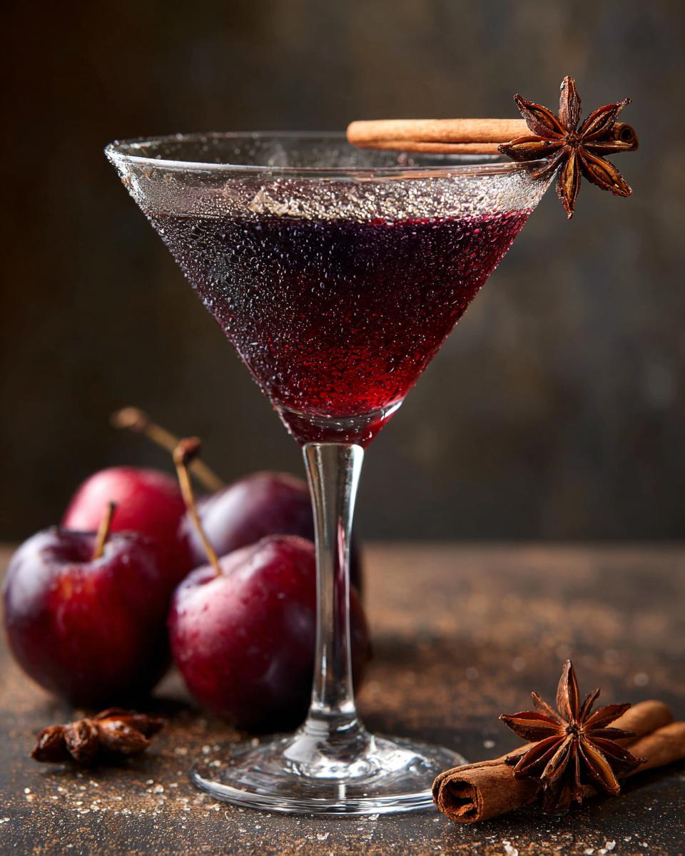 Thanksgiving Plum Spice Martini - detail 3