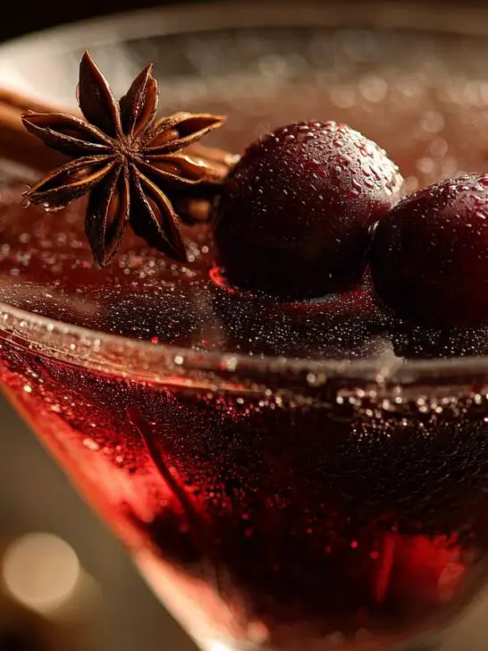 Thanksgiving Plum Spice Martini