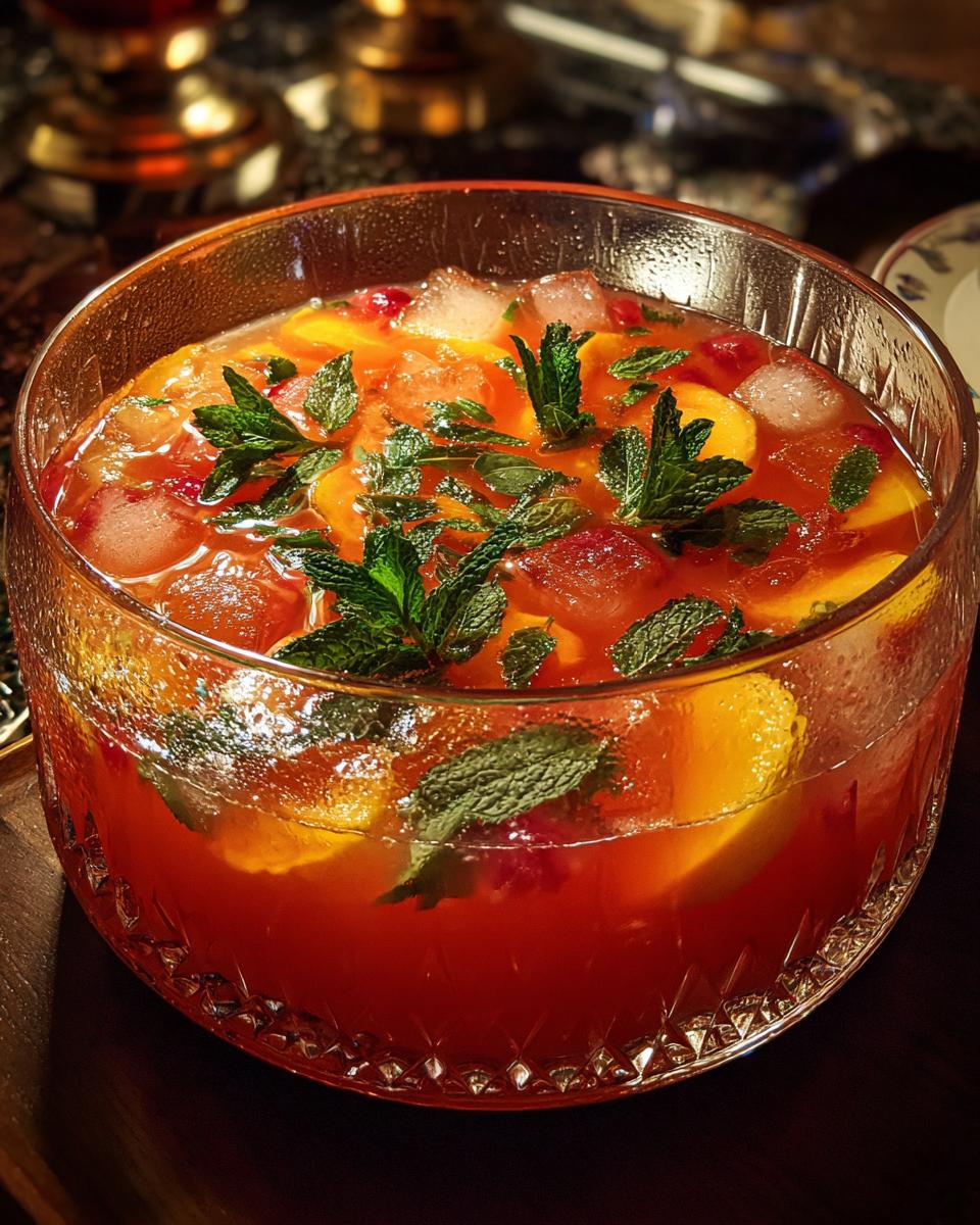 Thanksgiving Roasted Peach Punch - detail 4