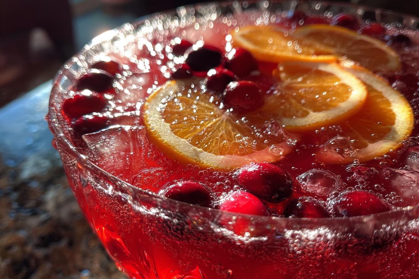 Thanksgiving Sparkling Cranberry Punch - detail 2
