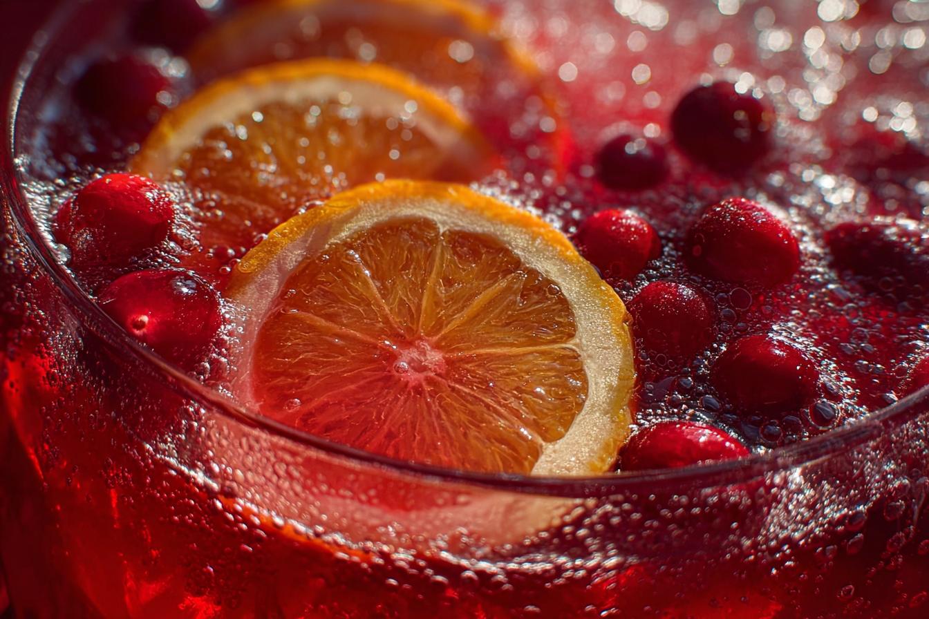 Thanksgiving Sparkling Cranberry Punch - detail 3