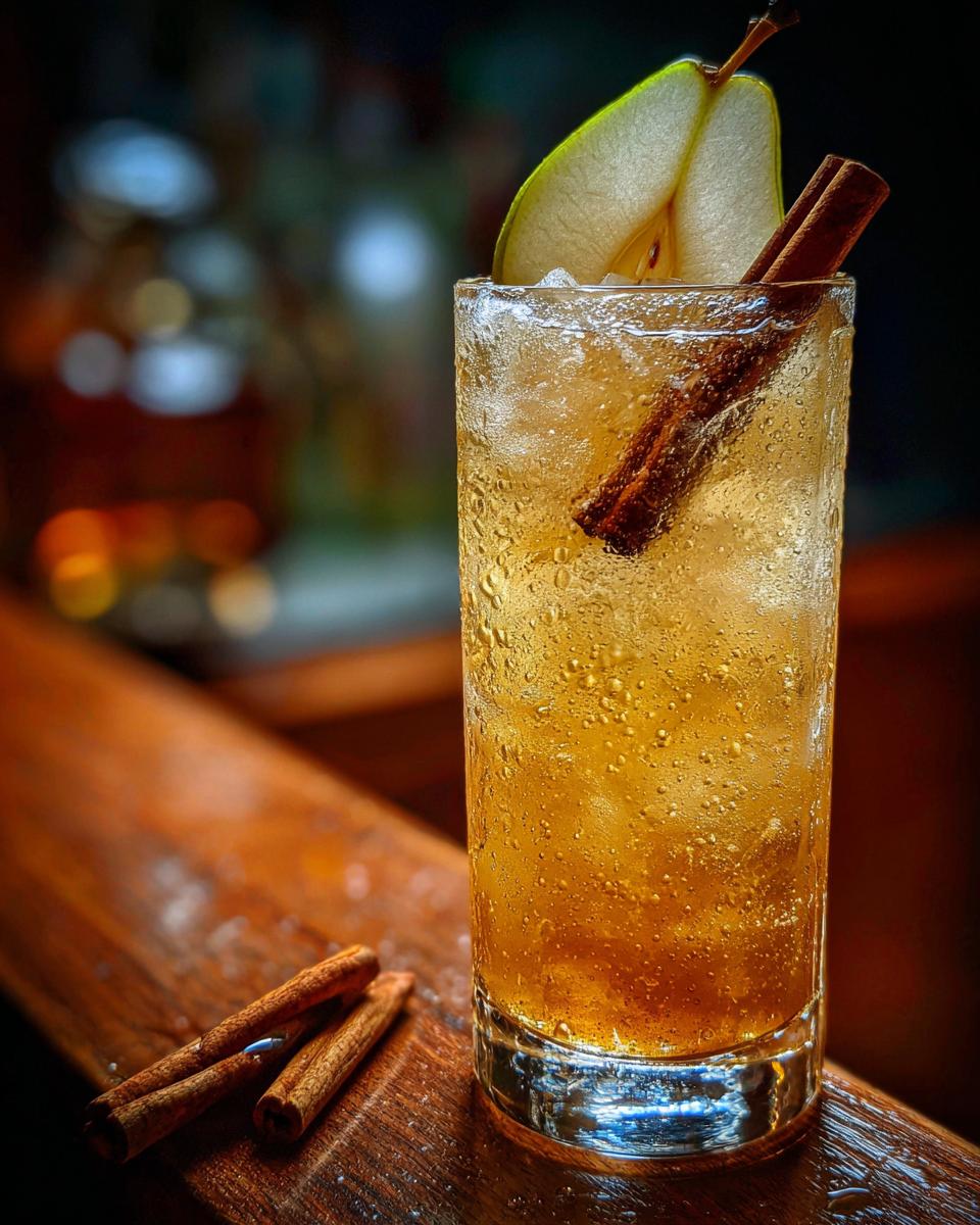 Thanksgiving Spiced Pear & Bourbon Fizz - detail 3