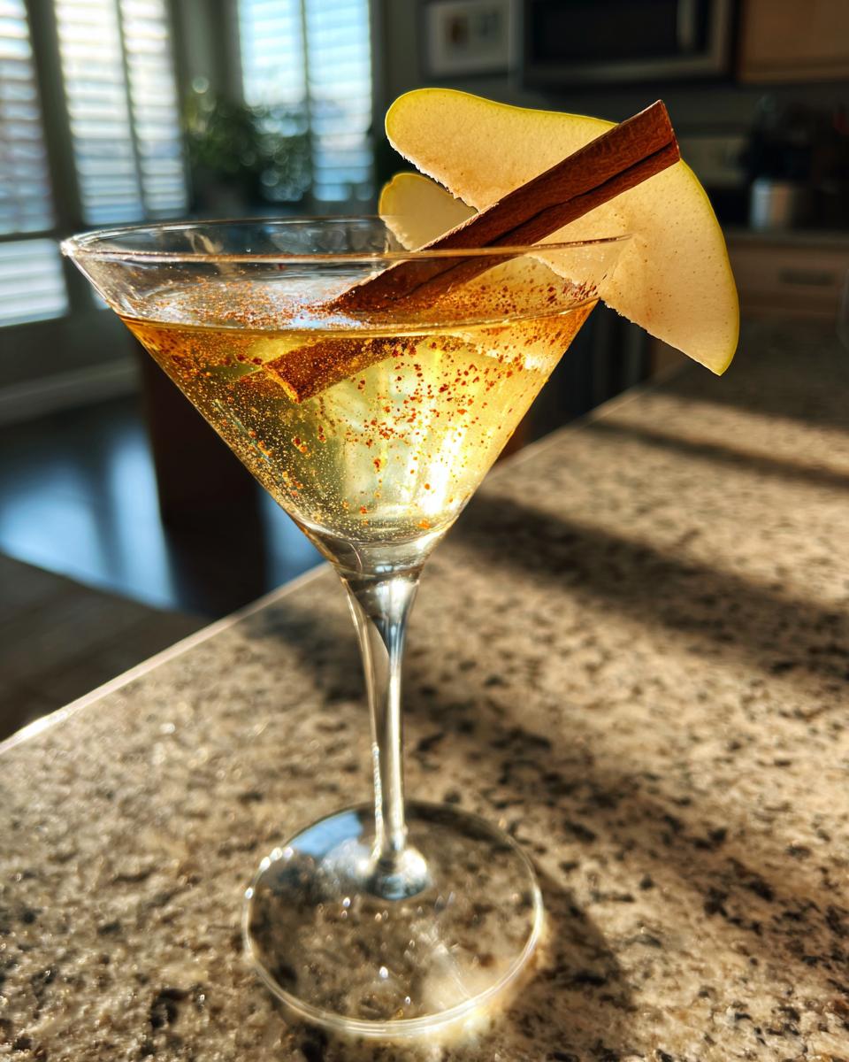 Thanksgiving Spiced Pear Martini - detail 1