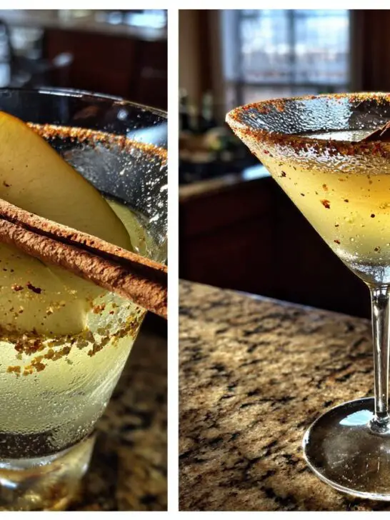Thanksgiving Spiced Pear Martini