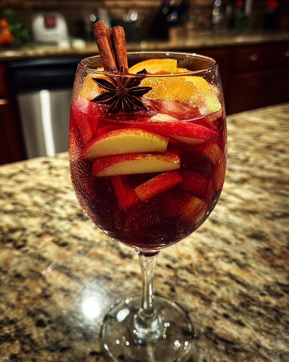 Autumn Harvest Sangria Cocktail - detail 1