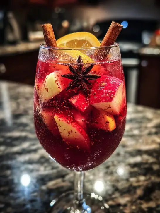 Autumn Harvest Sangria Cocktail