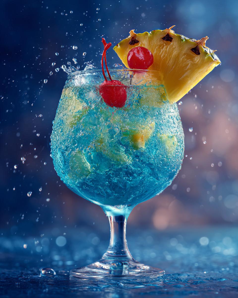 Blue Lagoon Delight Cocktail - detail 1