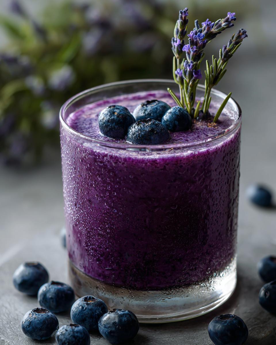 Blueberry Lavender Smoothie - detail 3