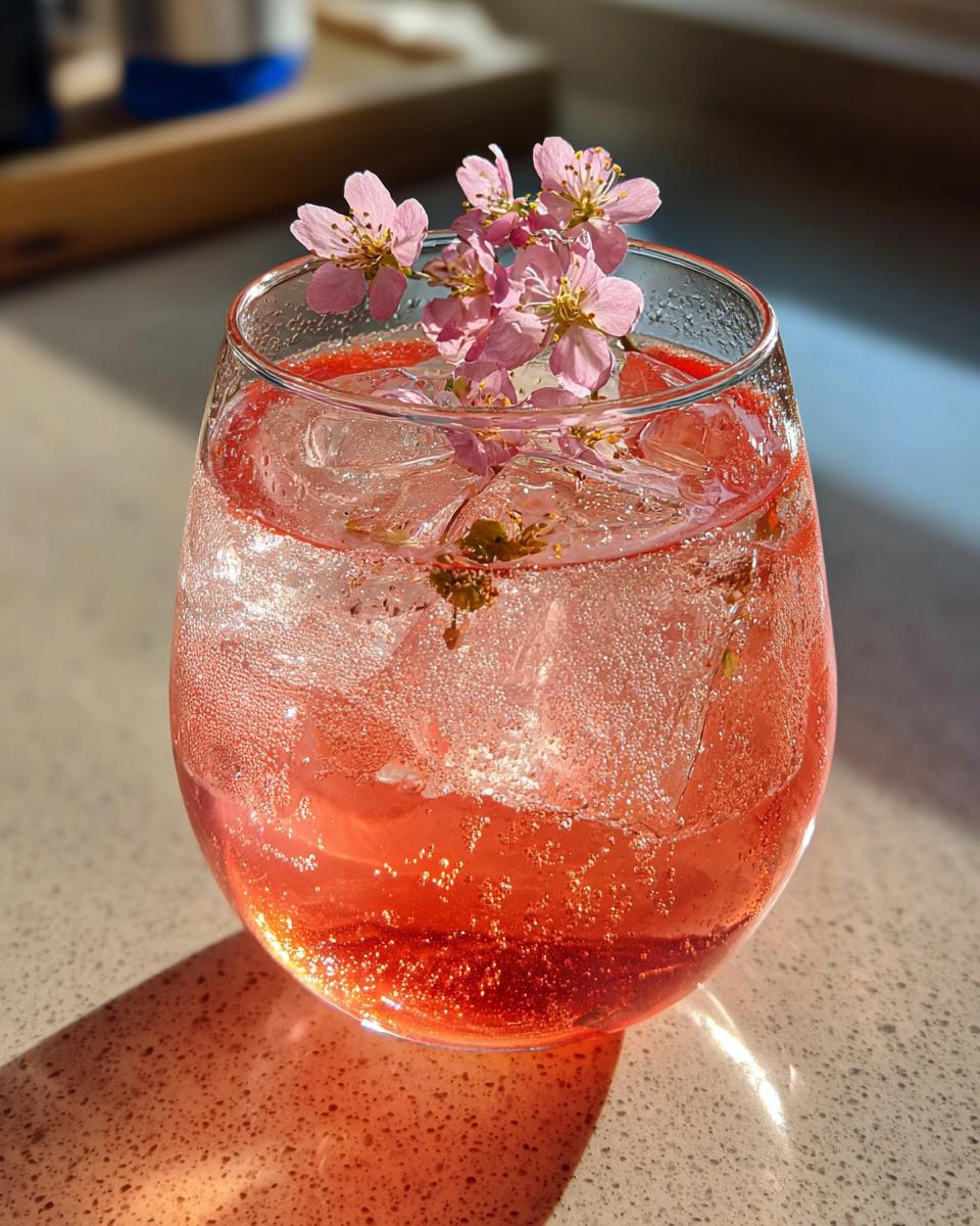 Cherry Blossom Spritz Cocktail - detail 1